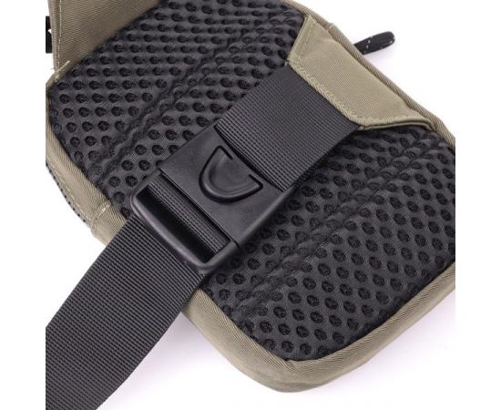 Купить Небольшая слинг сумка для путешествий из качественного текстиля Vintage 22871 Зеленый, фото , изображение 5, характеристики, отзывы