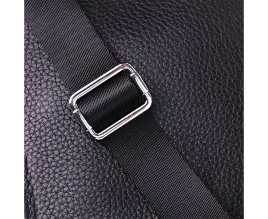 Купить Прямоугольная сумка бананка из качественной натуральной кожи GRANDE PELLE 22877 Черный, фото , изображение 7, характеристики, отзывы