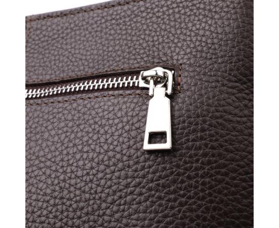 Купить Стильная сумка через плечо для мужчин из натуральной кожи GRANDE PELLE 22884 Коричневый, фото , изображение 6, характеристики, отзывы