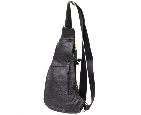 Купить Сумка для мужчин с большим количеством карманов из натуральной кожи Vintage 22957 Черный, фото , изображение 2, характеристики, отзывы