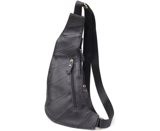 Придбати Сумка через плечо из натуральной кожи Vintage 22958 Черный, image , зображення 2, характеристики, відгуки