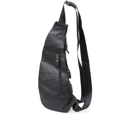 Купить Мужская сумка с большим количеством карманов из натуральной кожи Vintage 22961 Черный, фото , изображение 2, характеристики, отзывы