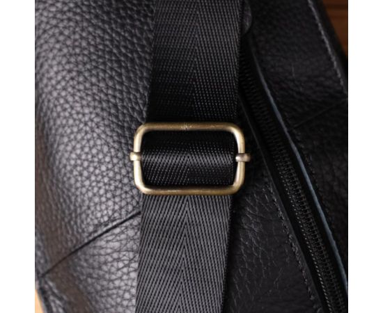 Купить Мужская сумка с большим количеством карманов из натуральной кожи Vintage 22961 Черный, фото , изображение 11, характеристики, отзывы