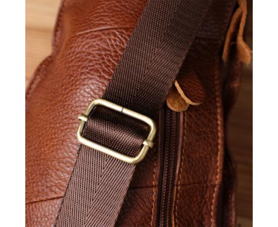 Купить Мужская сумка с большим количеством карманов из натуральной кожи Vintage 22963 Коричневый, фото , изображение 11, характеристики, отзывы