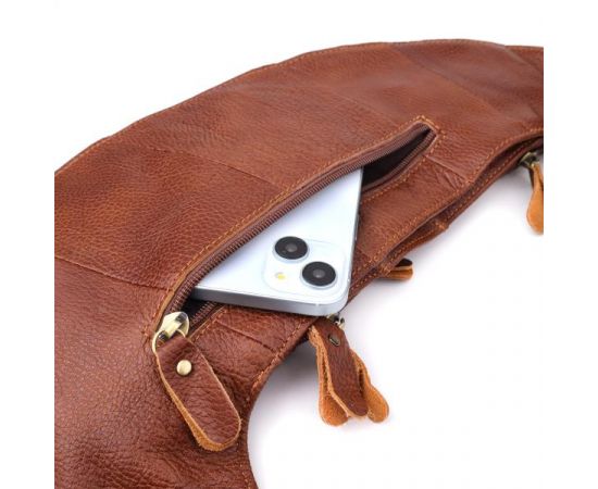 Купить Мужская сумка с большим количеством карманов из натуральной кожи Vintage 22963 Коричневый, фото , изображение 7, характеристики, отзывы