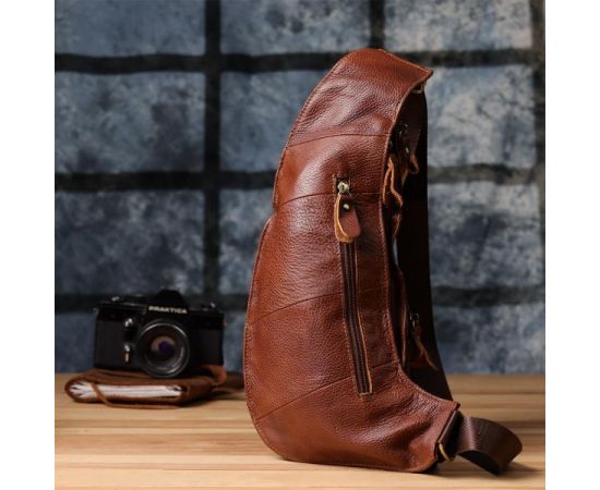 Купить Мужская сумка с большим количеством карманов из натуральной кожи Vintage 22963 Коричневый, фото , изображение 10, характеристики, отзывы