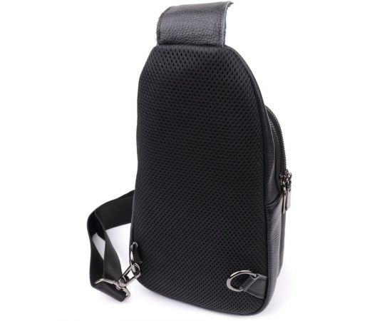 Купить Мужская сумка через плечо из натуральной кожи Vintage 23018 Черный, фото , изображение 2, характеристики, отзывы