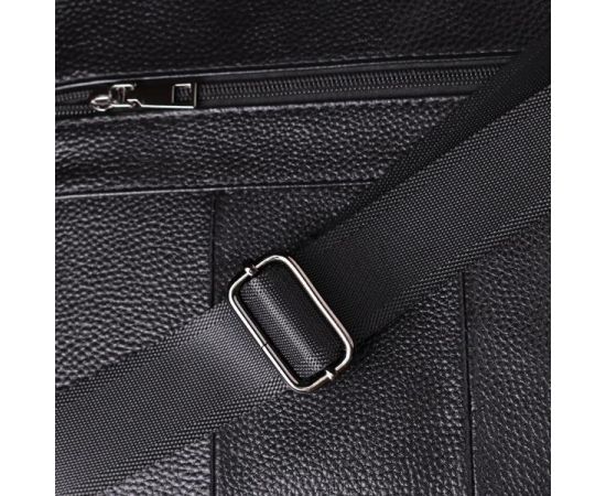 Купить Вместительная мужская сумка с ручкой для переноса в руке из натуральной кожи Vintage 23023 Черный, фото , изображение 12, характеристики, отзывы