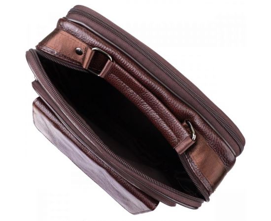 Купить Мужская сумка с ручкой для переноса в руке из натуральной кожи Vintage 23024 Коричневый, фото , изображение 8, характеристики, отзывы