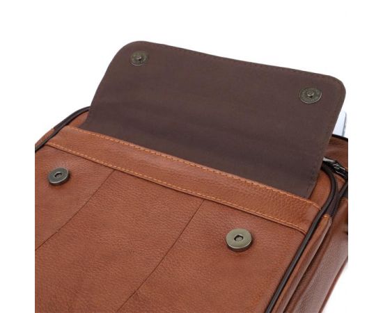 Купить Мужская сумка с ручкой для переноса в руке из натуральной кожи Vintage 23025 Светло-коричневый, фото , изображение 8, характеристики, отзывы