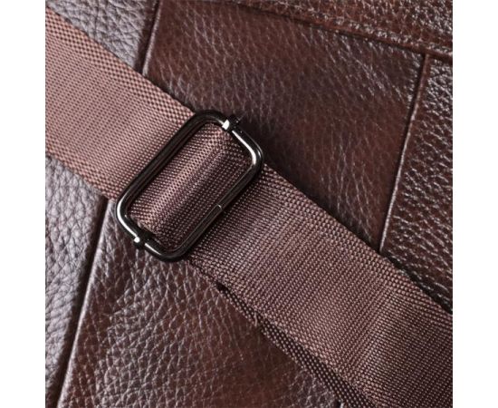 Придбати Деловая мужская сумка из натуральной кожи Vintage 23027 Коричневый, image , зображення 11, характеристики, відгуки