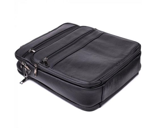 Придбати Сумка мужская с ручкой для переноса в руке из натуральной кожи Vintage 23029 Черный, image , зображення 5, характеристики, відгуки