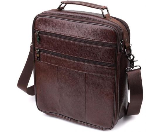 Купить Сумка мужская с ручкой для переноса в руке из натуральной кожи Vintage 23030 Коричневый, фото , изображение 2, характеристики, отзывы