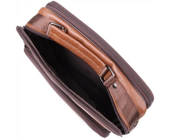 Купить Сумка мужская с ручкой для переноса в руке из натуральной кожи Vintage 23031 Светло-коричневый, фото , изображение 8, характеристики, отзывы