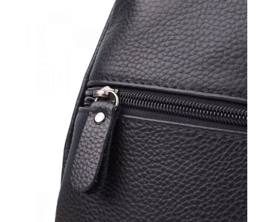 Купить Мужская сумка через плечо из натуральной кожи Vintage 23032 Черный, фото , изображение 5, характеристики, отзывы