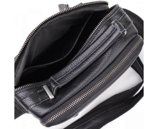 Купить Деловая мужская сумка с ручкой для переноса в руке из натуральной кожи Vintage 23034 Черный, фото , изображение 8, характеристики, отзывы