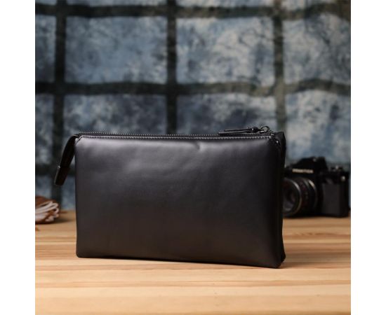 Купить Мужской клатч из натуральной кожи Vintage 23035 Черный, фото , изображение 11, характеристики, отзывы
