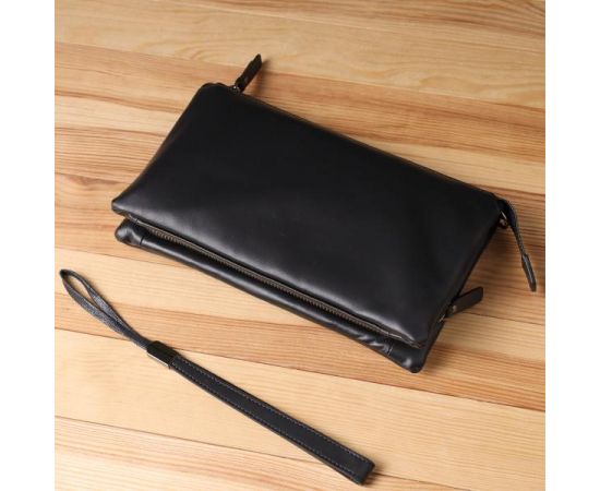 Купить Мужской клатч из натуральной кожи Vintage 23035 Черный, фото , изображение 12, характеристики, отзывы
