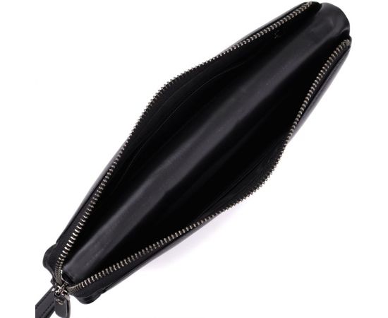 Купить Мужской клатч из натуральной кожи Vintage 23035 Черный, фото , изображение 7, характеристики, отзывы