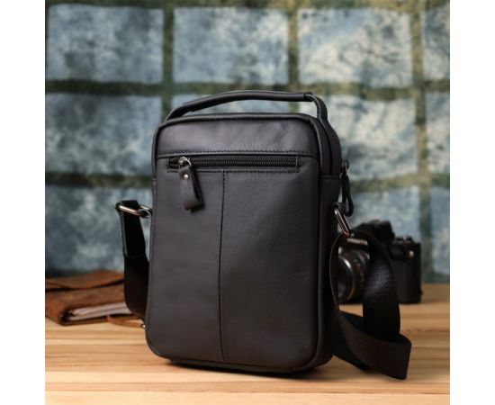 Купить Деловая мужская сумка из натуральной кожи Vintage 23036 Черный, фото , изображение 10, характеристики, отзывы