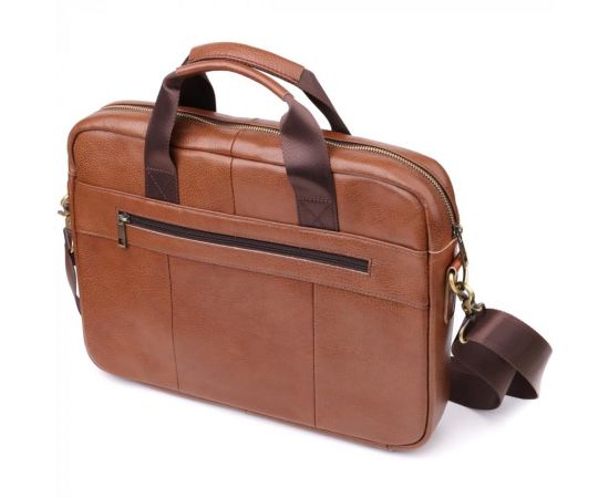 Купить Мужской деловой портфель из натуральной кожи Vintage 23038 Коричневый, фото , изображение 2, характеристики, отзывы