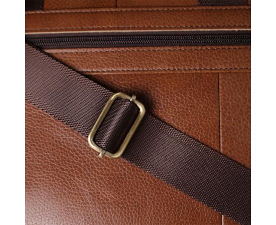 Купить Мужской деловой портфель из натуральной кожи Vintage 23038 Коричневый, фото , изображение 12, характеристики, отзывы