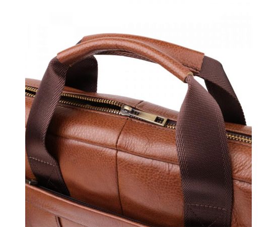 Купить Мужской деловой портфель из натуральной кожи Vintage 23038 Коричневый, фото , изображение 5, характеристики, отзывы