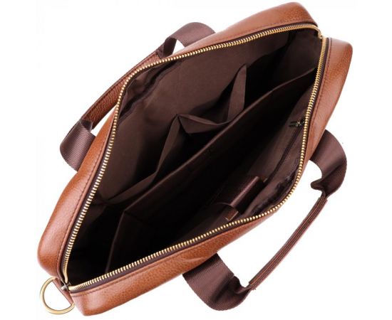 Купить Мужской деловой портфель из натуральной кожи Vintage 23038 Коричневый, фото , изображение 7, характеристики, отзывы