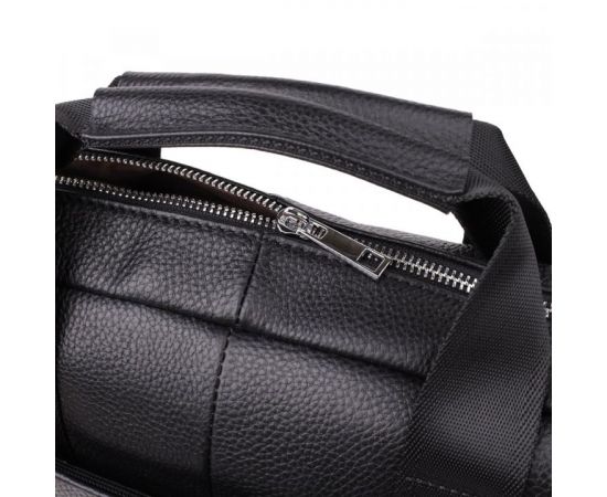 Придбати Деловой портфель для мужчин из натуральной кожи Vintage 23039 Черный, image , зображення 5, характеристики, відгуки