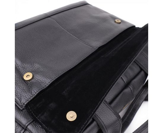 Купить Портфель для мужчин из натуральной кожи Vintage 23041 Черный, фото , изображение 8, характеристики, отзывы