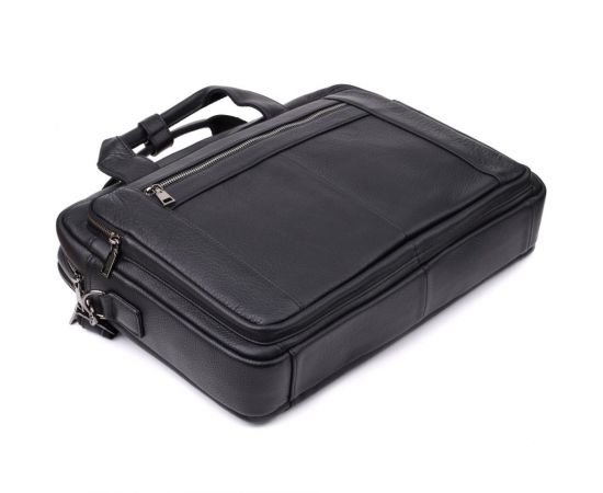 Купить Портфель для мужчин из натуральной кожи Vintage 23042 Черный, фото , изображение 5, характеристики, отзывы