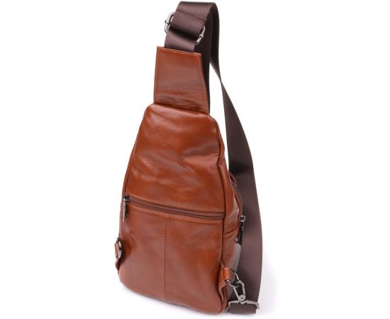 Купить Мужская сумка через плечо из натуральной кожи Vintage 23049 Рыжий, фото , изображение 2, характеристики, отзывы