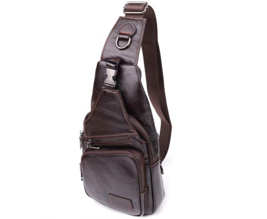 Купить Сумка через плечо из натуральной кожи Vintage 23050 Коричневый, фото , характеристики, отзывы
