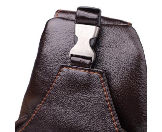 Купить Сумка через плечо из натуральной кожи Vintage 23050 Коричневый, фото , изображение 5, характеристики, отзывы