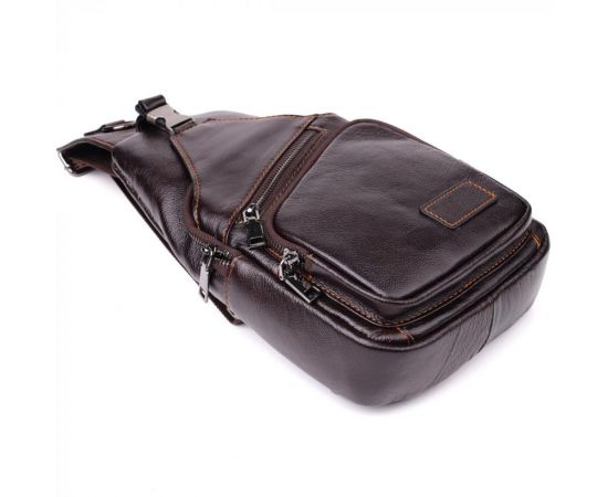 Купить Сумка через плечо из натуральной кожи Vintage 23050 Коричневый, фото , изображение 6, характеристики, отзывы