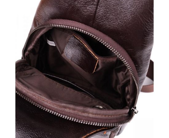 Купить Сумка через плечо из натуральной кожи Vintage 23050 Коричневый, фото , изображение 7, характеристики, отзывы