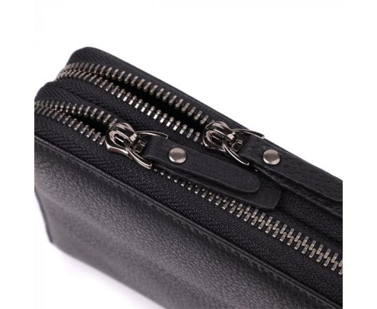 Купить Интересный мужской клатч из натуральной кожи Vintage 23063 Черный, фото , изображение 5, характеристики, отзывы