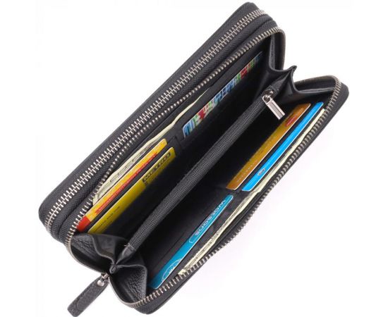 Купить Интересный мужской клатч из натуральной кожи Vintage 23063 Черный, фото , изображение 8, характеристики, отзывы