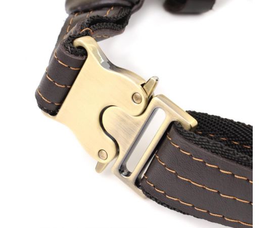 Купить Мужская сумка-бананка компактного размера из натуральной гладкой кожи Shvigel 23126 Коричневый, фото , изображение 6, характеристики, отзывы