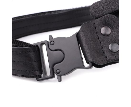 Купить Сумка бананка для мужчин из гладкой натуральной кожи Shvigel 23134 Черный, фото , изображение 6, характеристики, отзывы