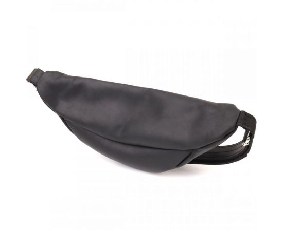 Купить Надежная сумка бананка для мужчин из винтажной натуральной кожи Shvigel 23138 Черный, фото , изображение 2, характеристики, отзывы