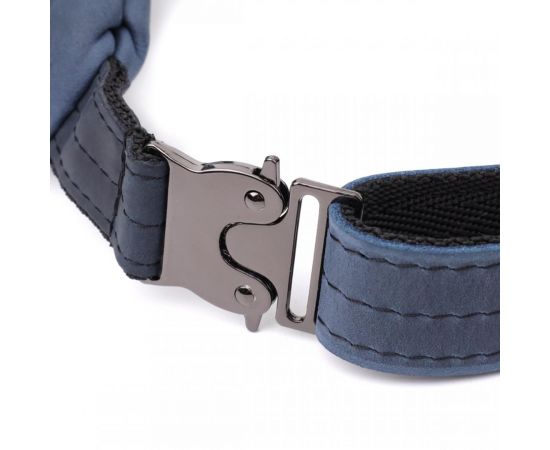 Купить Мужская бананка отменного качества из винтажной натуральной кожи Shvigel 23141 Синий, фото , изображение 6, характеристики, отзывы