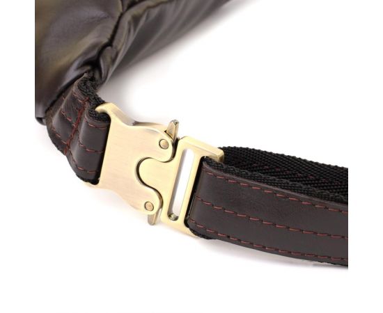 Купить Сумка бананка отменного качества из гладкой натуральной кожи Shvigel 23144 Коричневый, фото , изображение 6, характеристики, отзывы