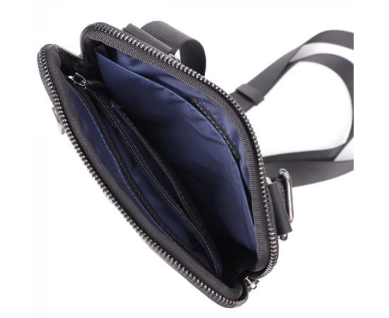 Купить Удобная сумка для мужчин на плечо из натуральной винтажной кожи Shvigel 23147 Черный, фото , изображение 7, характеристики, отзывы