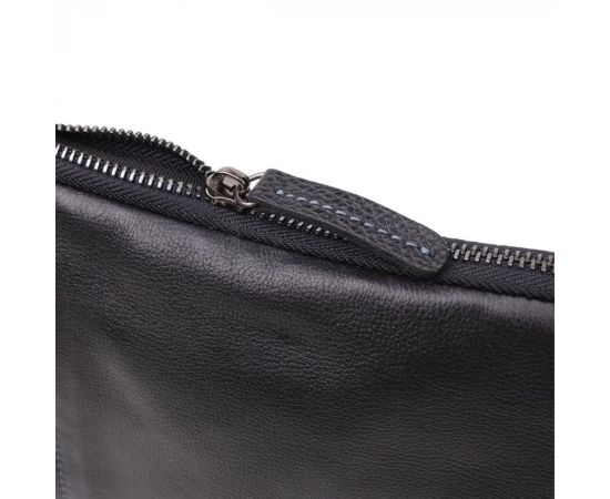 Купить Сумка на плечо для мужчин из прочной зернистой кожи Shvigel 23152 Черный, фото , изображение 6, характеристики, отзывы