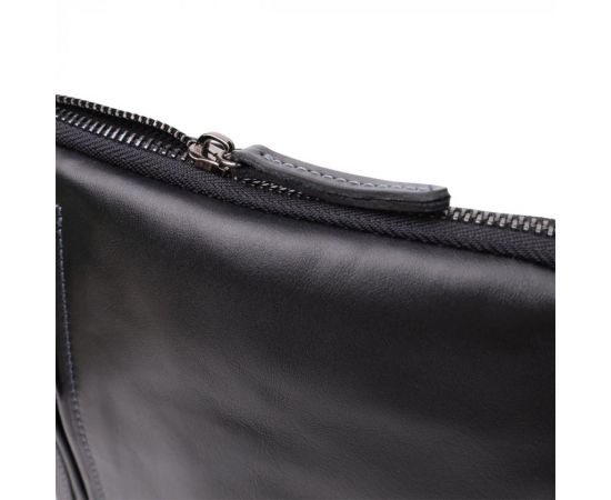 Купить Стильная и практичная мужская сумка на плечо из натуральной гладкой кожи Shvigel 23153 Черный, фото , изображение 5, характеристики, отзывы