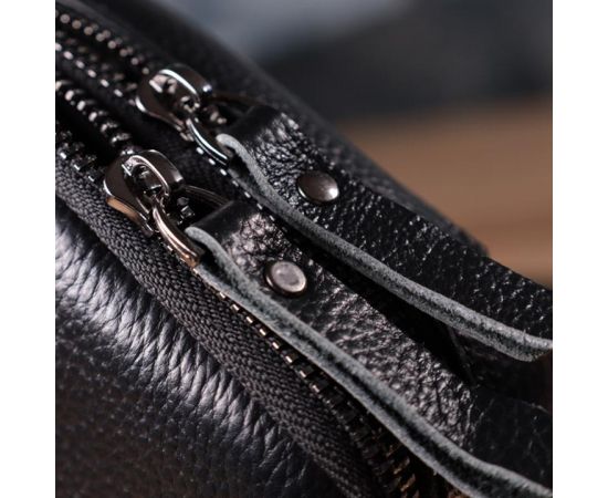 Придбати Небольшая слинг сумка для мужчин из натуральной кожи Vintage sale_15105 Черный, image , зображення 12, характеристики, відгуки