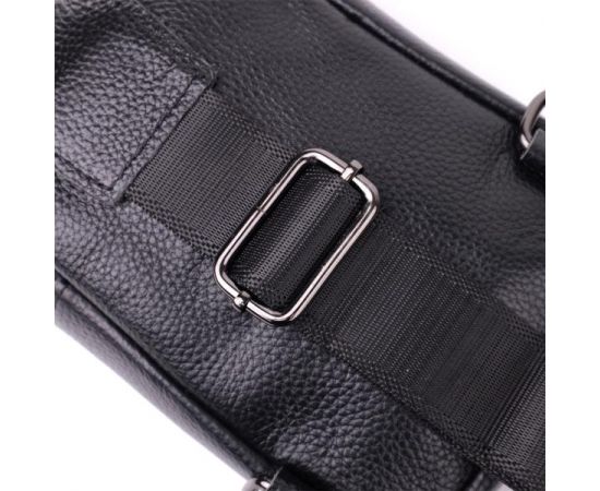 Придбати Небольшая слинг сумка для мужчин из натуральной кожи Vintage sale_15105 Черный, image , зображення 6, характеристики, відгуки