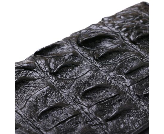 Купить Кошелек-клатч CROCODILE LEATHER 18012 из натуральной кожи крокодила Черный, фото , изображение 7, характеристики, отзывы