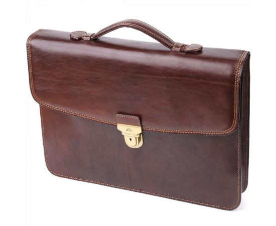 Купить Мужской портфель из натуральной кожи Tony Perotti 20896_1 (8091 moro) Коричневый, фото , характеристики, отзывы